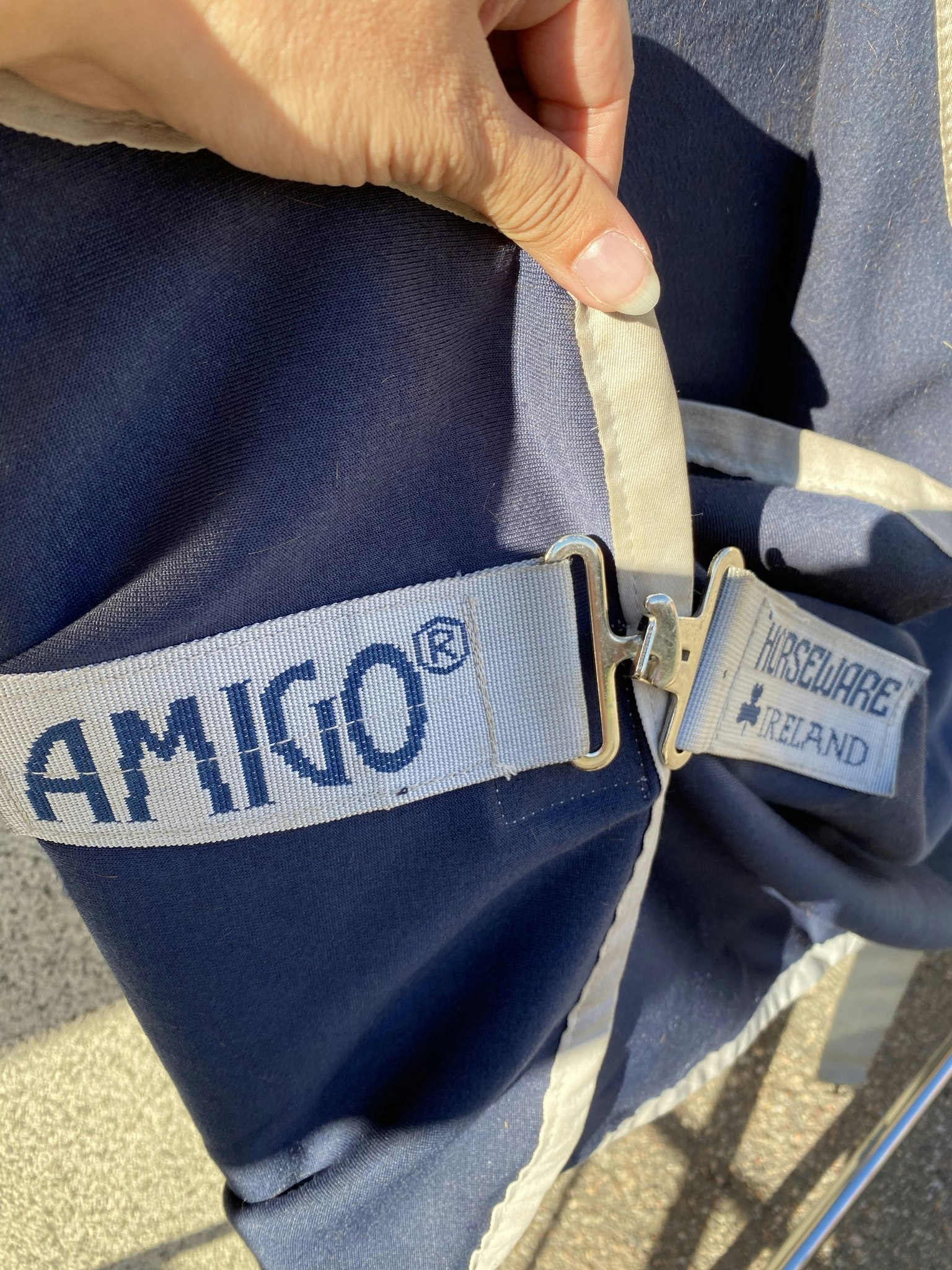 Amigo Jersey ”vinnartäcke”, blått 145 cm
