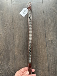 Pannband strass, brun