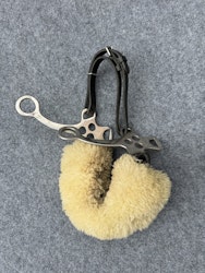 Hackamore med fluff, svart