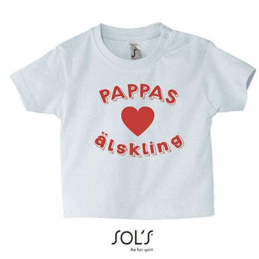 Baby t-shirt Pappas älskling
