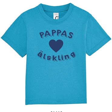 Baby t-shirt Pappas älskling