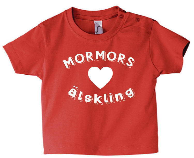 Baby t-shirt Mormors älskling