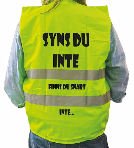 Varselväst syns du inte