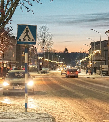 Digitala bilder: Storgatan i vinterskrud foto Cicci Wik