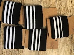 Muddband svart/vit