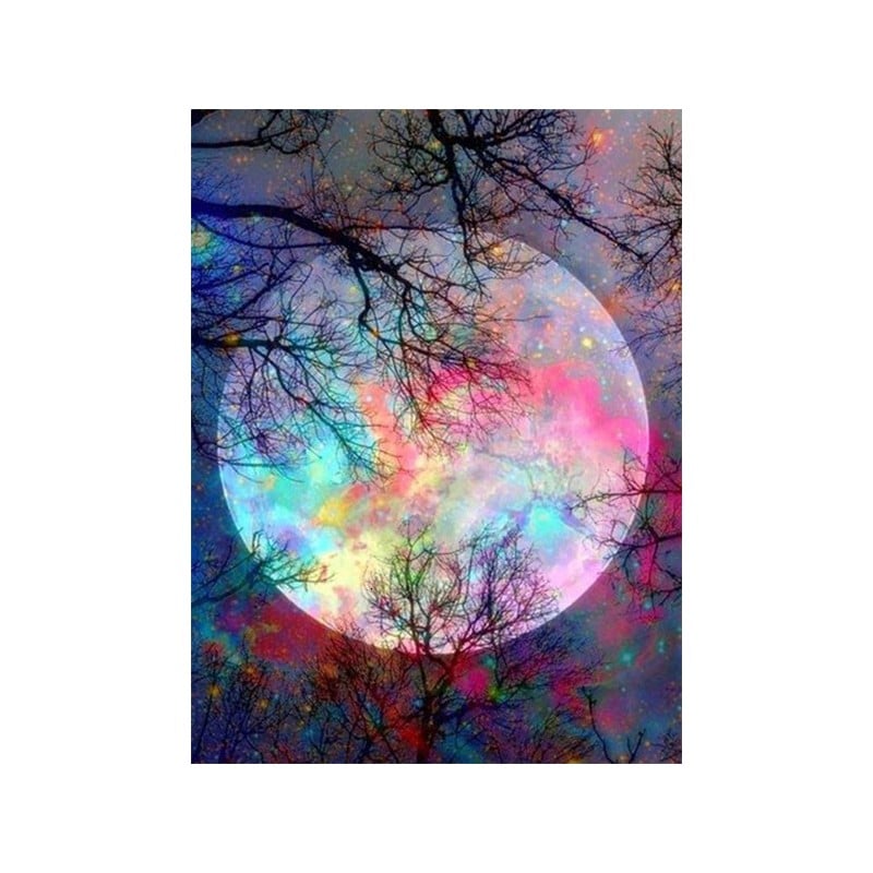 Colorful moon tree 40*50,