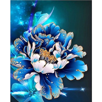 Blue flower 30*40