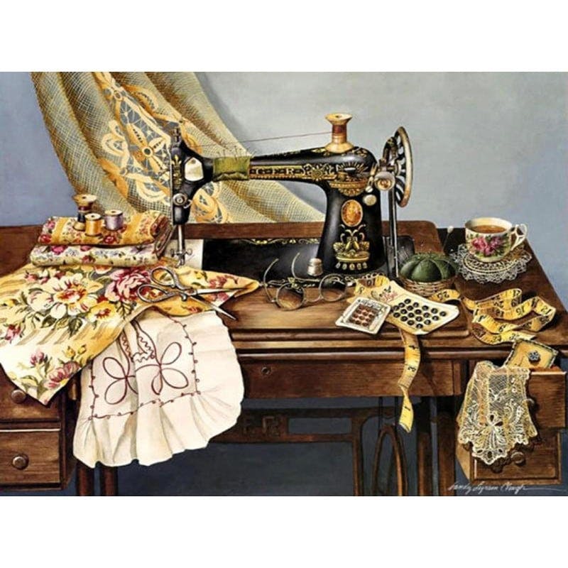 Antique Sewing Machine 40*60