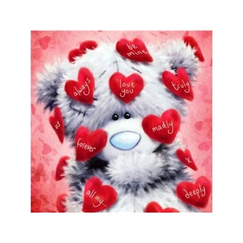 Hearts teddy 50*50