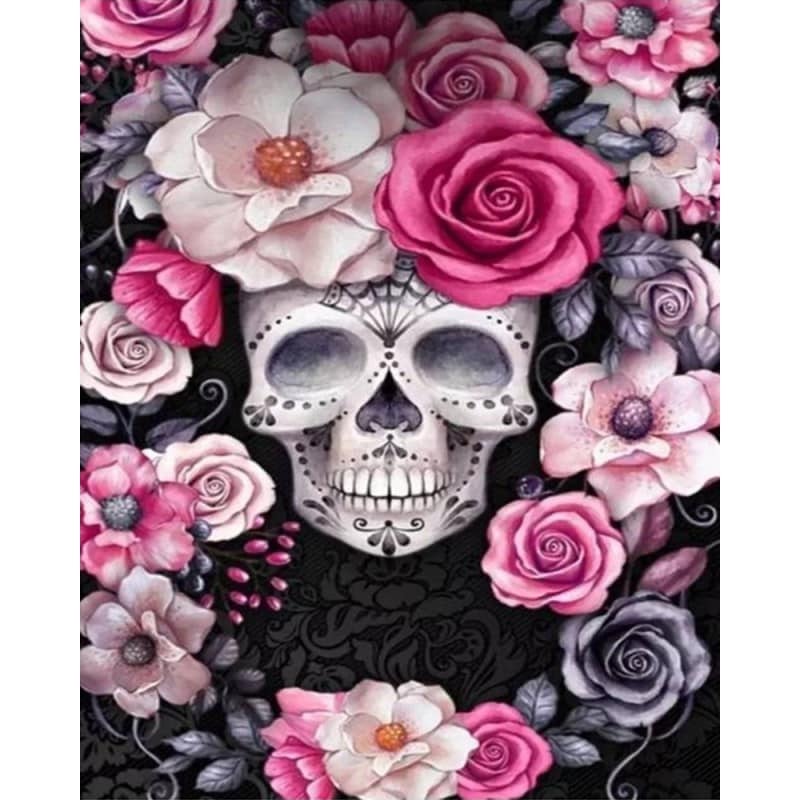 Skull roses  40*50,