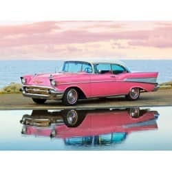 Pink car 40*60