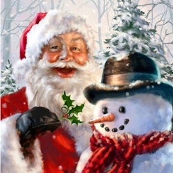 Christmas and snowman 40*40