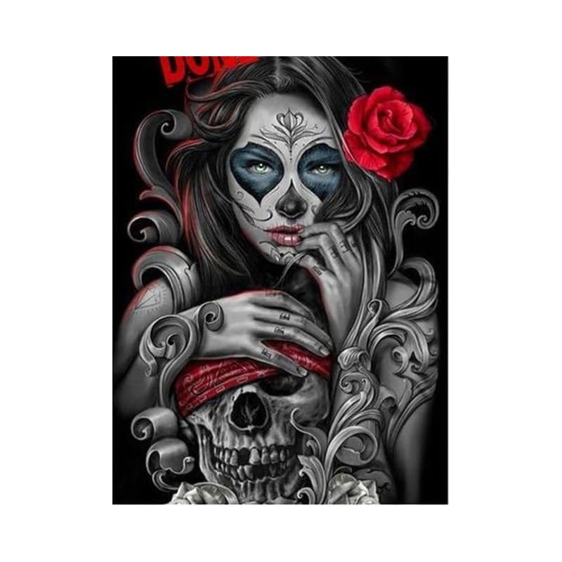 Rose skull 40*50