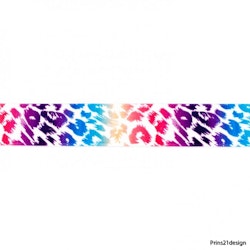 Elastisk 25 mm rainbow
