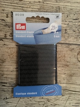 Resår prym svart 5mm x 3m