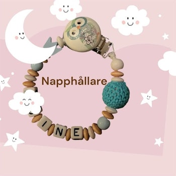 Napphållare med namn