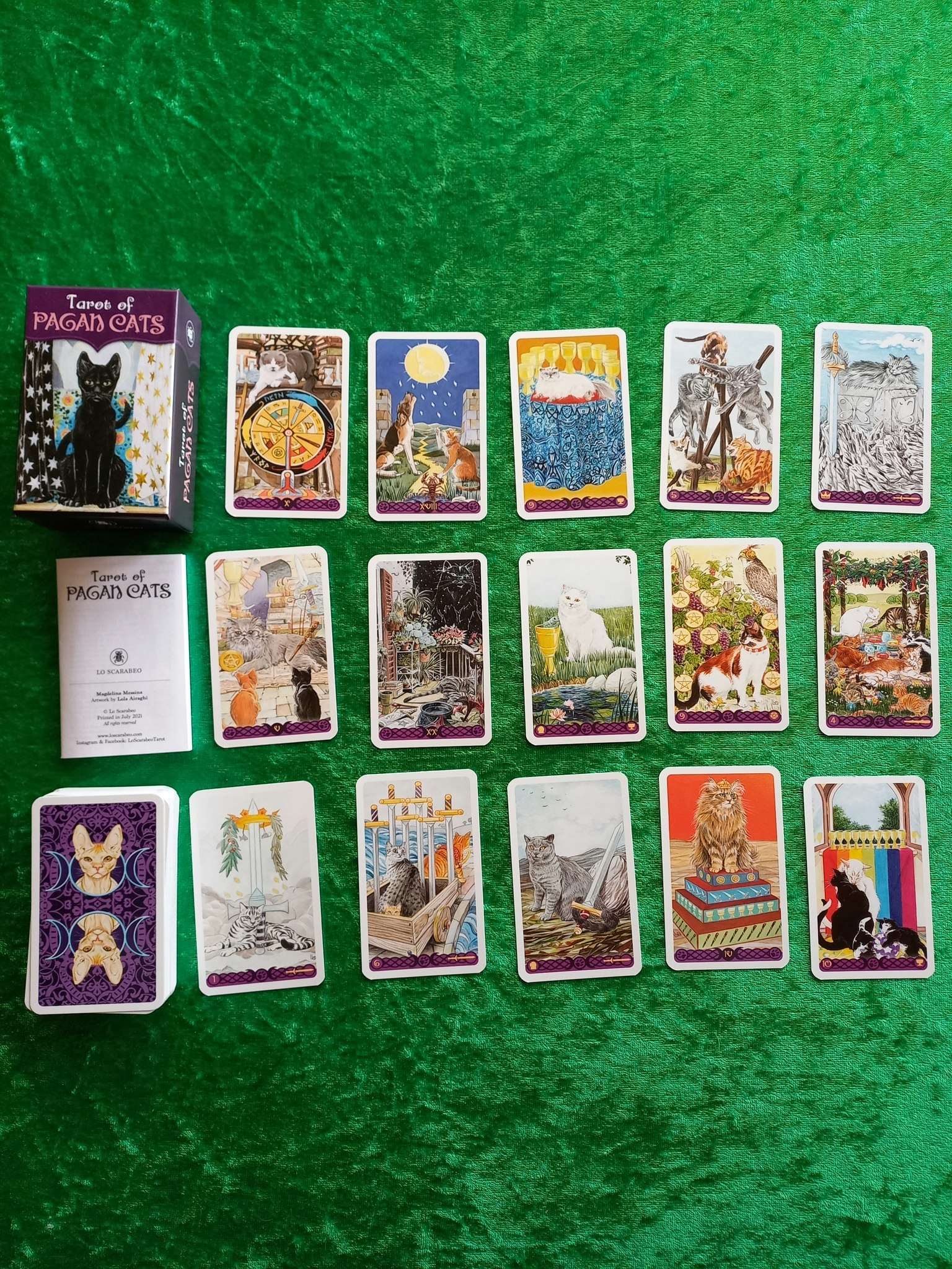 Pagan Cats Tarot Mini Engelska New Edition