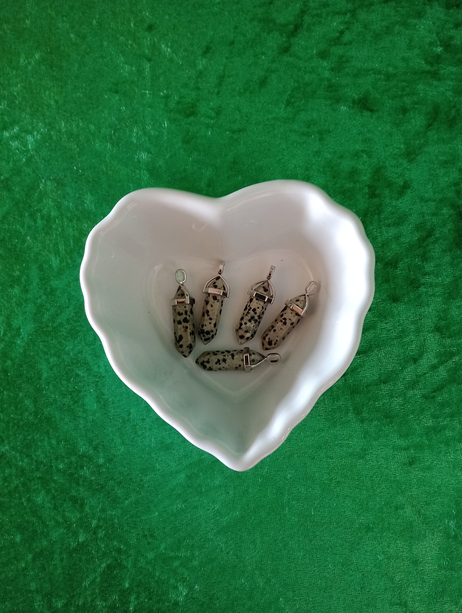 Dalmatiner Jaspis Hänge Spets