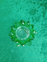 Grön Lotus Ljusstake
