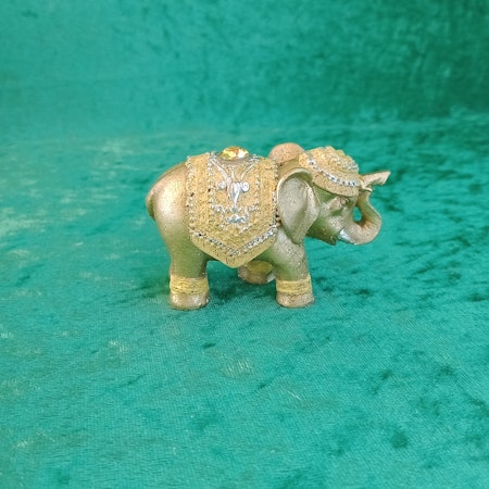 Elefant Rökelsehållare Gul pärla
