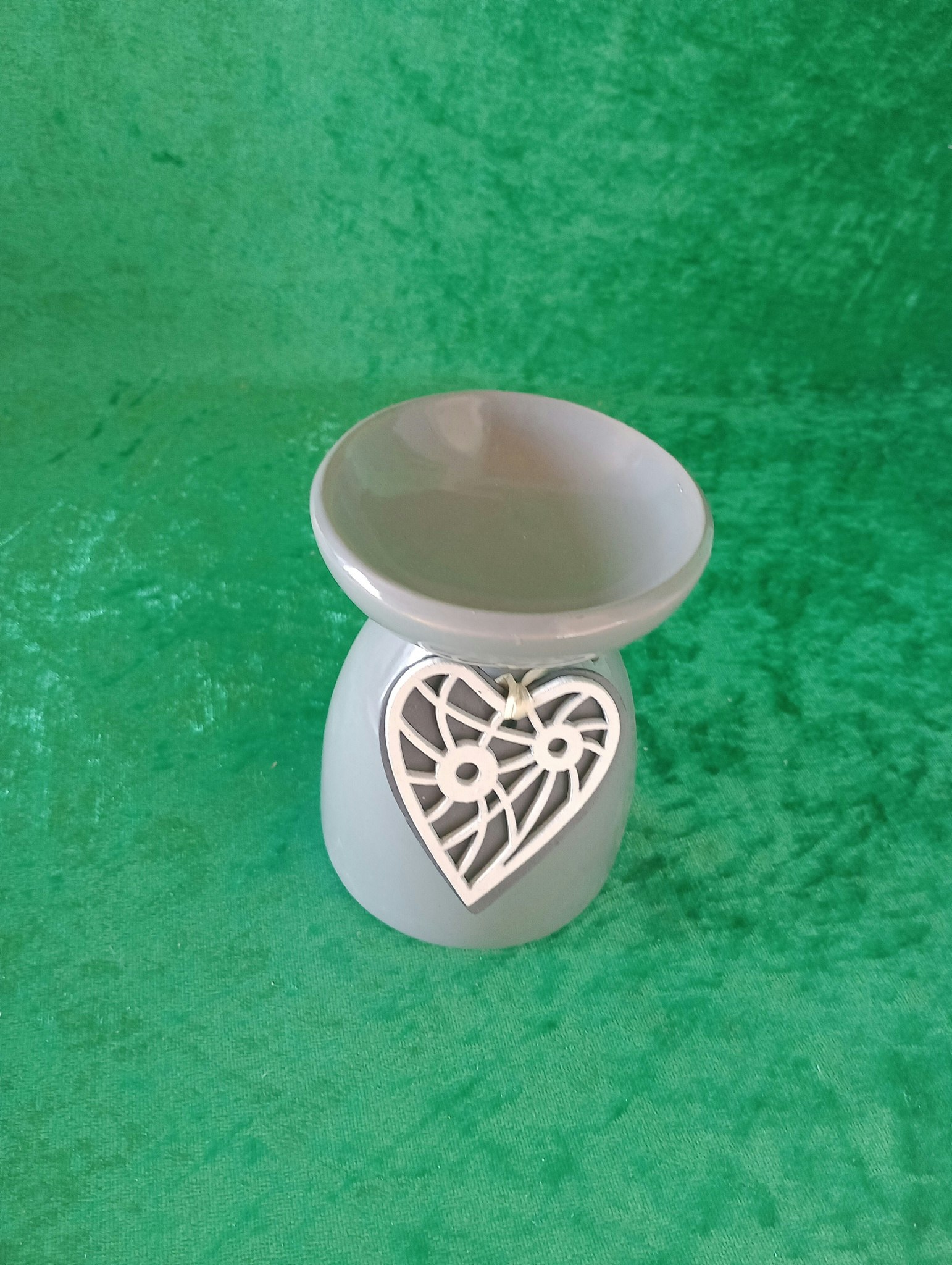 Keramik Aromalampa med Trähjärta