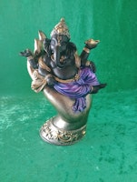 Svart/Lila Ganesh Liggande i hand