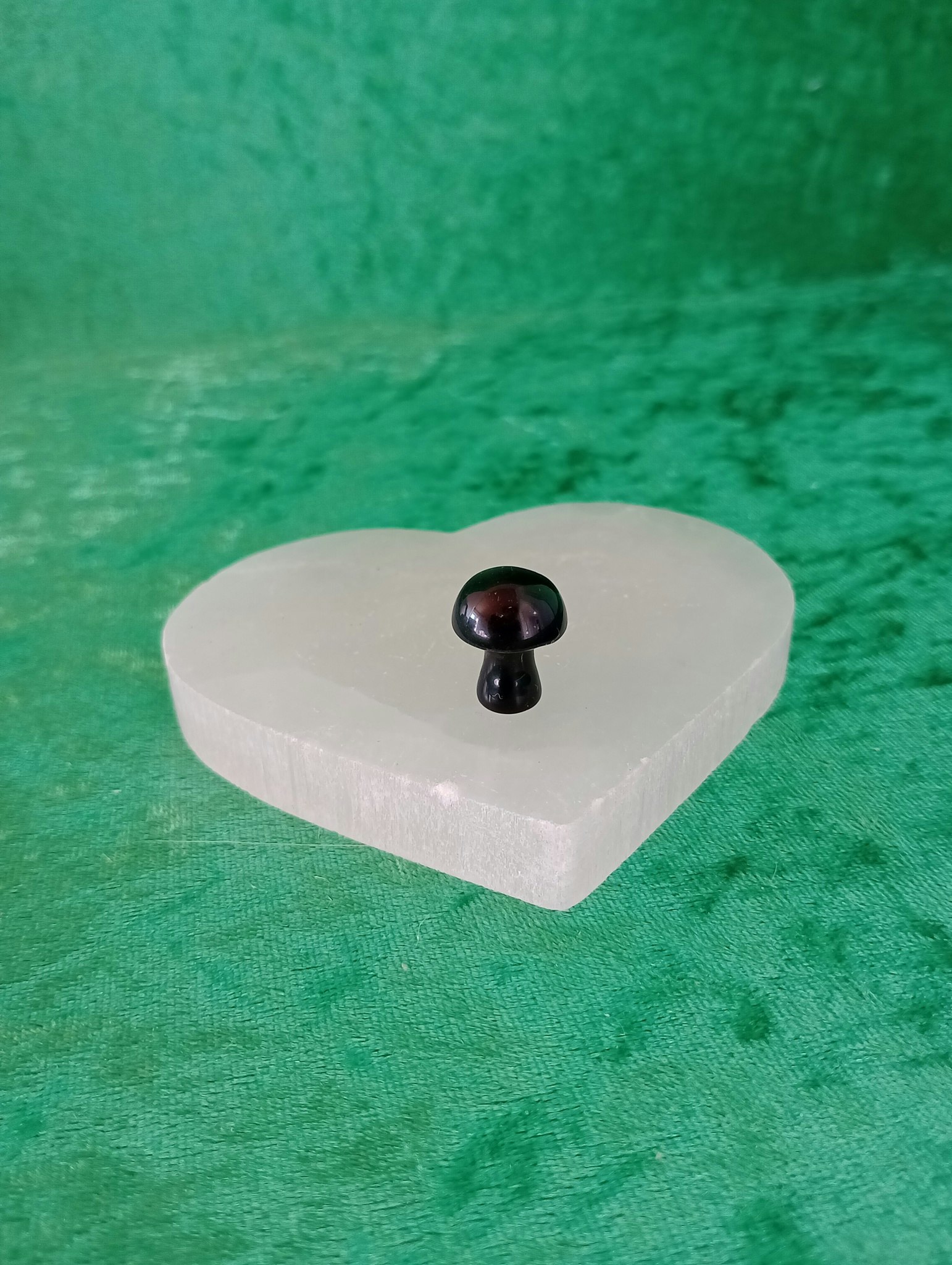 Svart Obsidian Mini Svamp