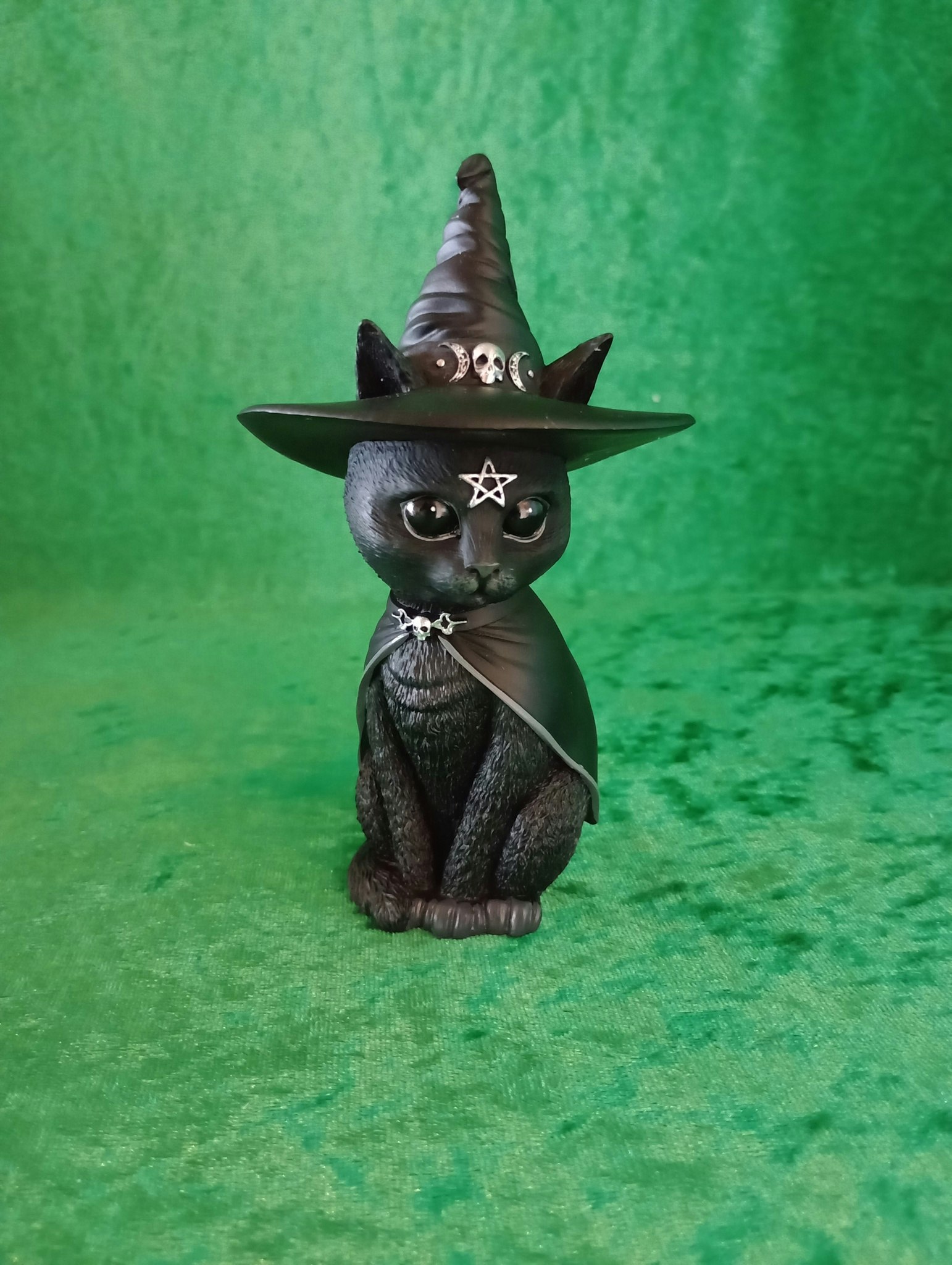 Svart katt med hatt
