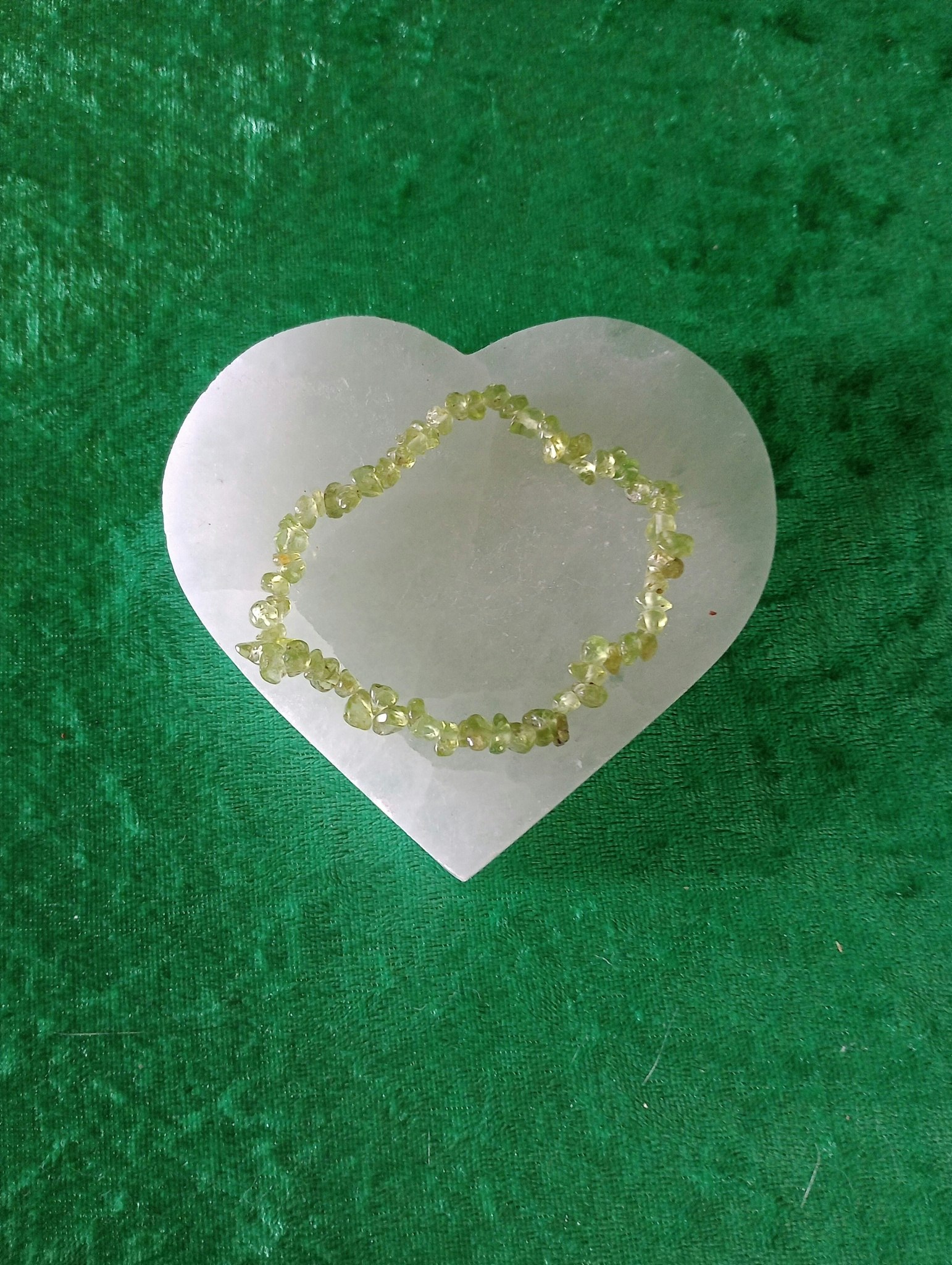 Peridot chipsarmband