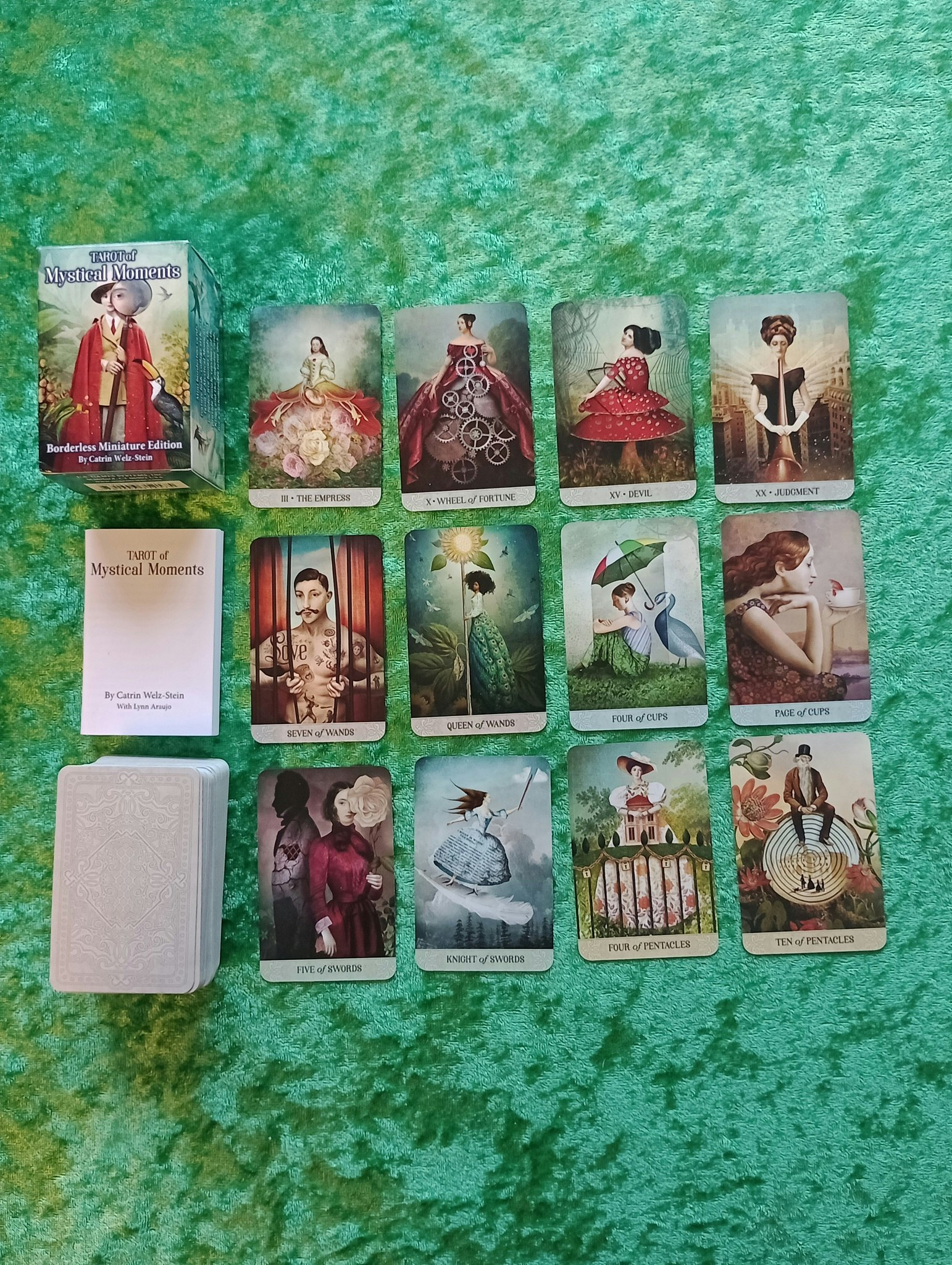 Tarot of mystical moments borderless miniature edition