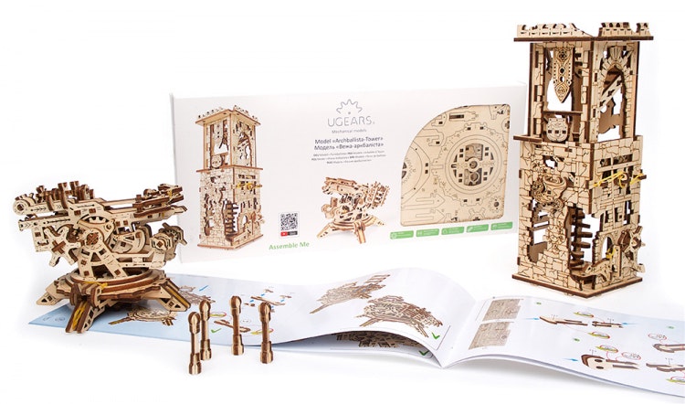 Ugears - Archballista Tower - Byggsats i trä