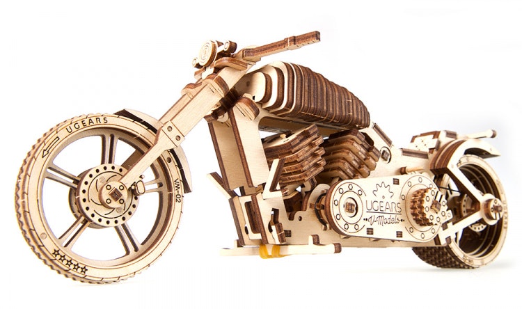 Ugears - Motorcykel VM-02 - Byggsats i trä