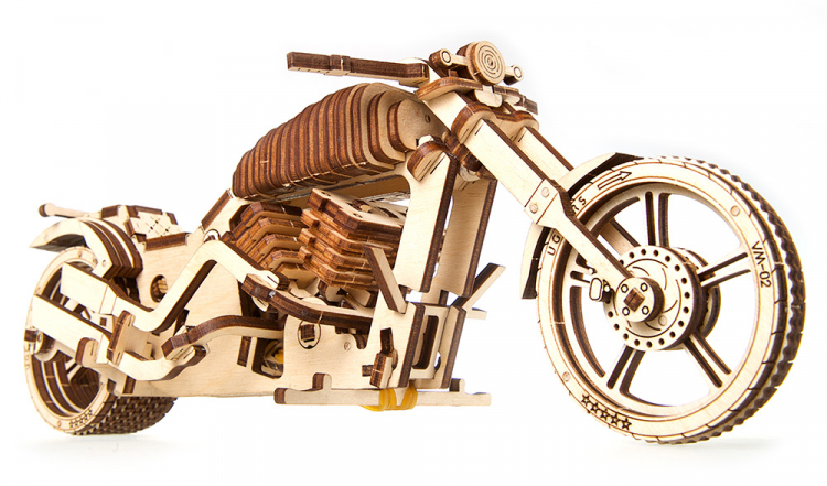Ugears - Motorcykel VM-02 | Byggsats i trä