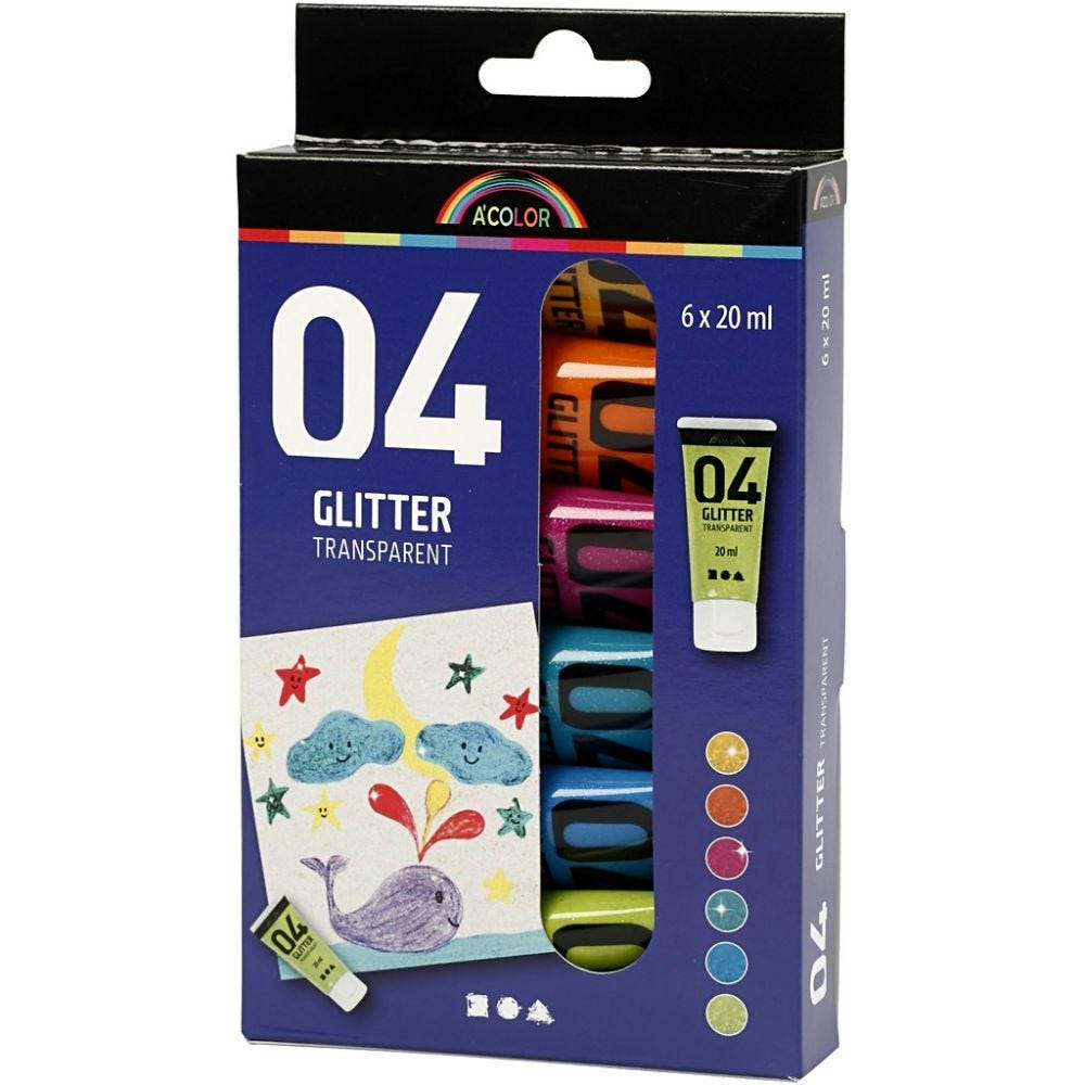 Akrylfärg Glitter
