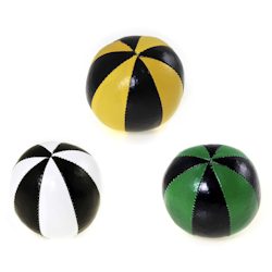 Acrobat - Jongleringsbollar - Gul, Grön & Vit - Mått: cirka 6,3cm