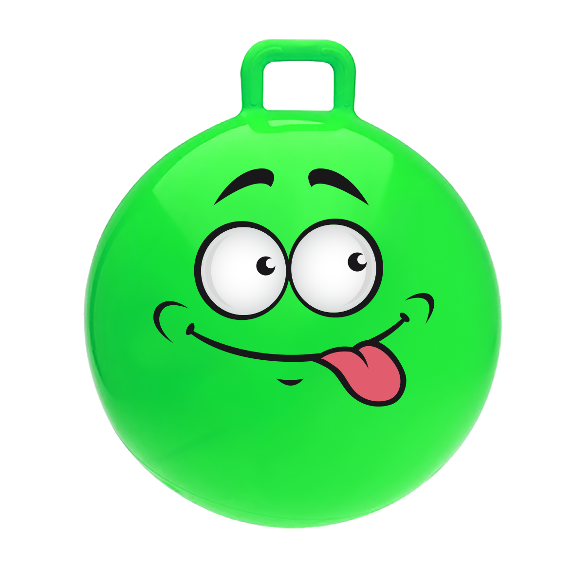 Hoppboll, Skippy Ball Funny Face Grön