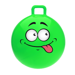 Hoppboll Funny Face Grön