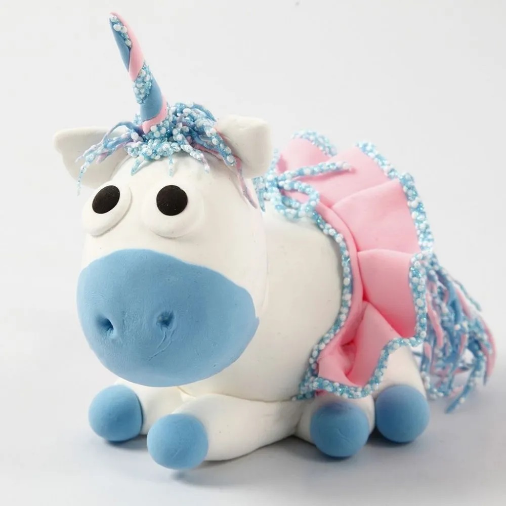 Kreativt kit – Blå Bebisenhörning