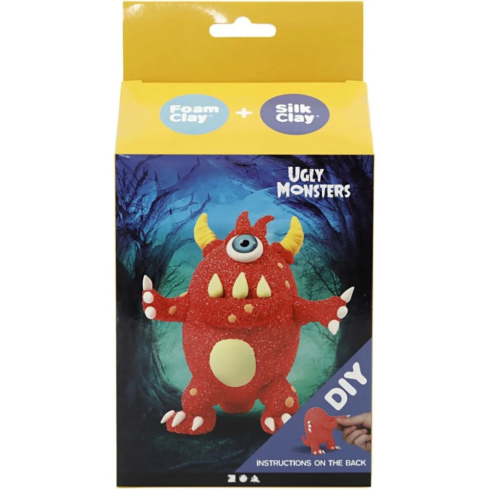 Kreativt kit – Rött Monster, förpackning