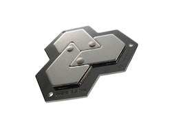 Huzzle - Cast Hexagon - Knep & knåp kluring i metall - Nivå: Hard