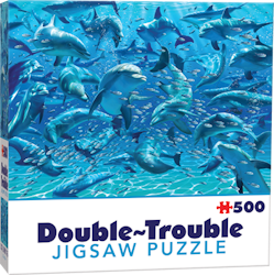 Cheatwell - Dolphins - Dubbelsidigt pussel - 500 Bitar