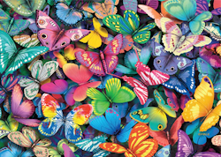 Cheatwell - Butterflies - Dubbelsidigt pussel - 500 Bitar
