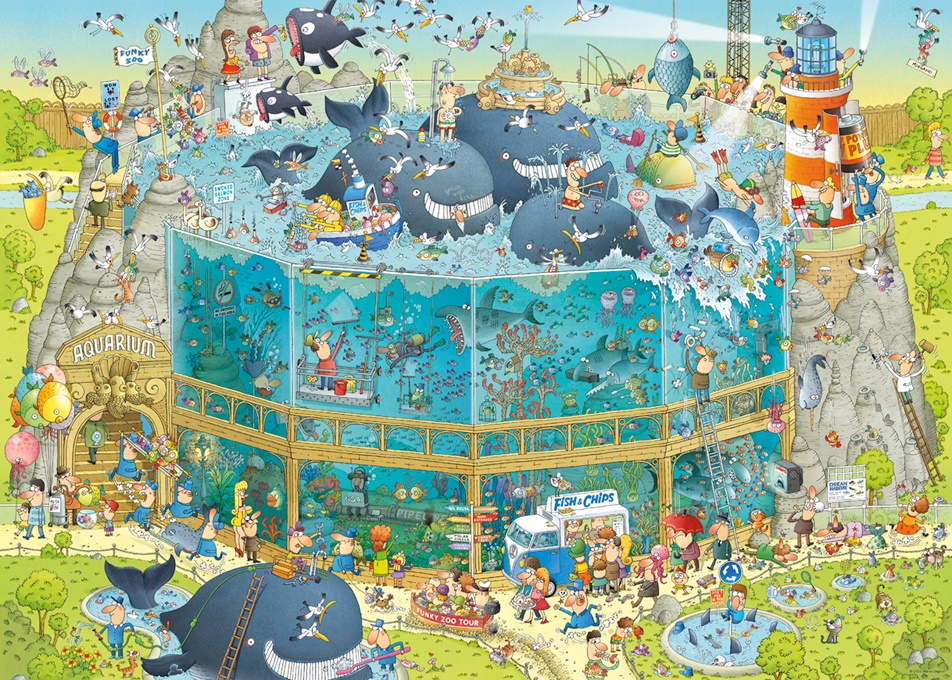 Cartoon Degano - Ocean Habitat, 1000 Bitar pussel