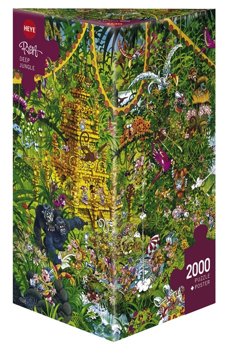 Triangular - Deep Jungle, 2000 Bitar pussel, Förpackning