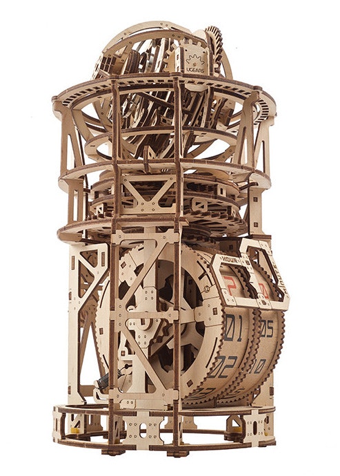 Ugears - Sky Watcher Tourbillon Table Clock - Byggsats i trä