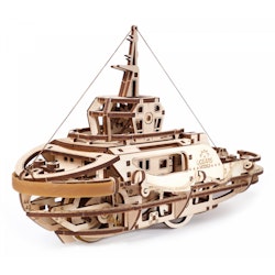 Ugears - Bogserbåt - Byggsats i trä