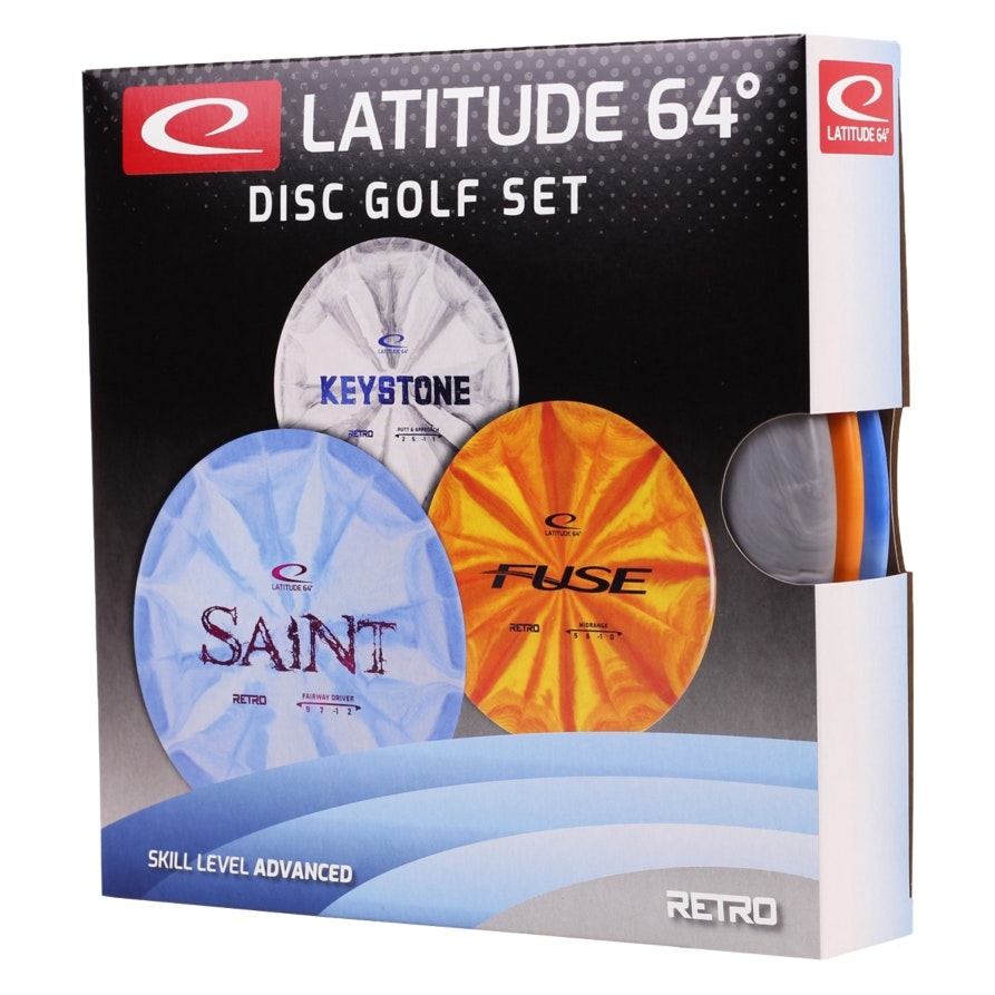 Discgolf - Latitude 64° disc set, förpackning