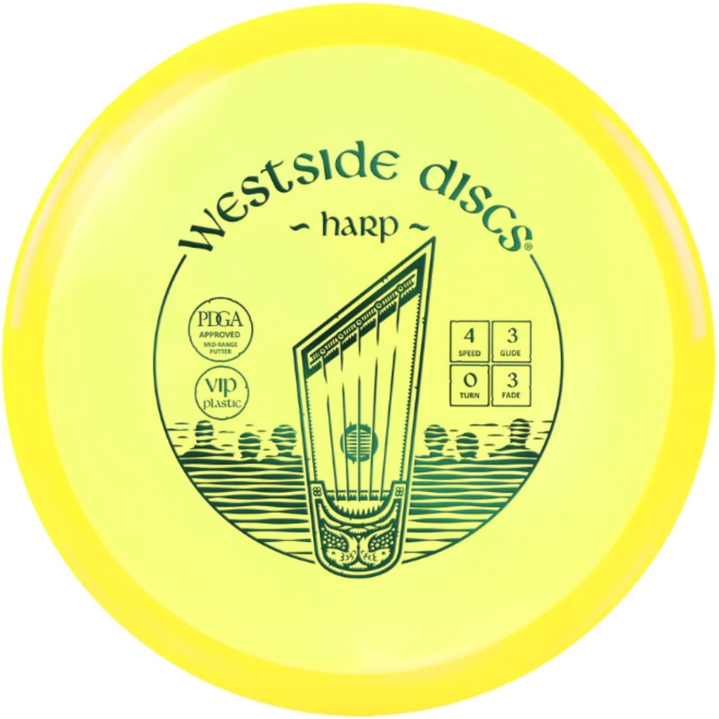 Westside Discs – VIP Harp Yellow | Putter | Discgolf
