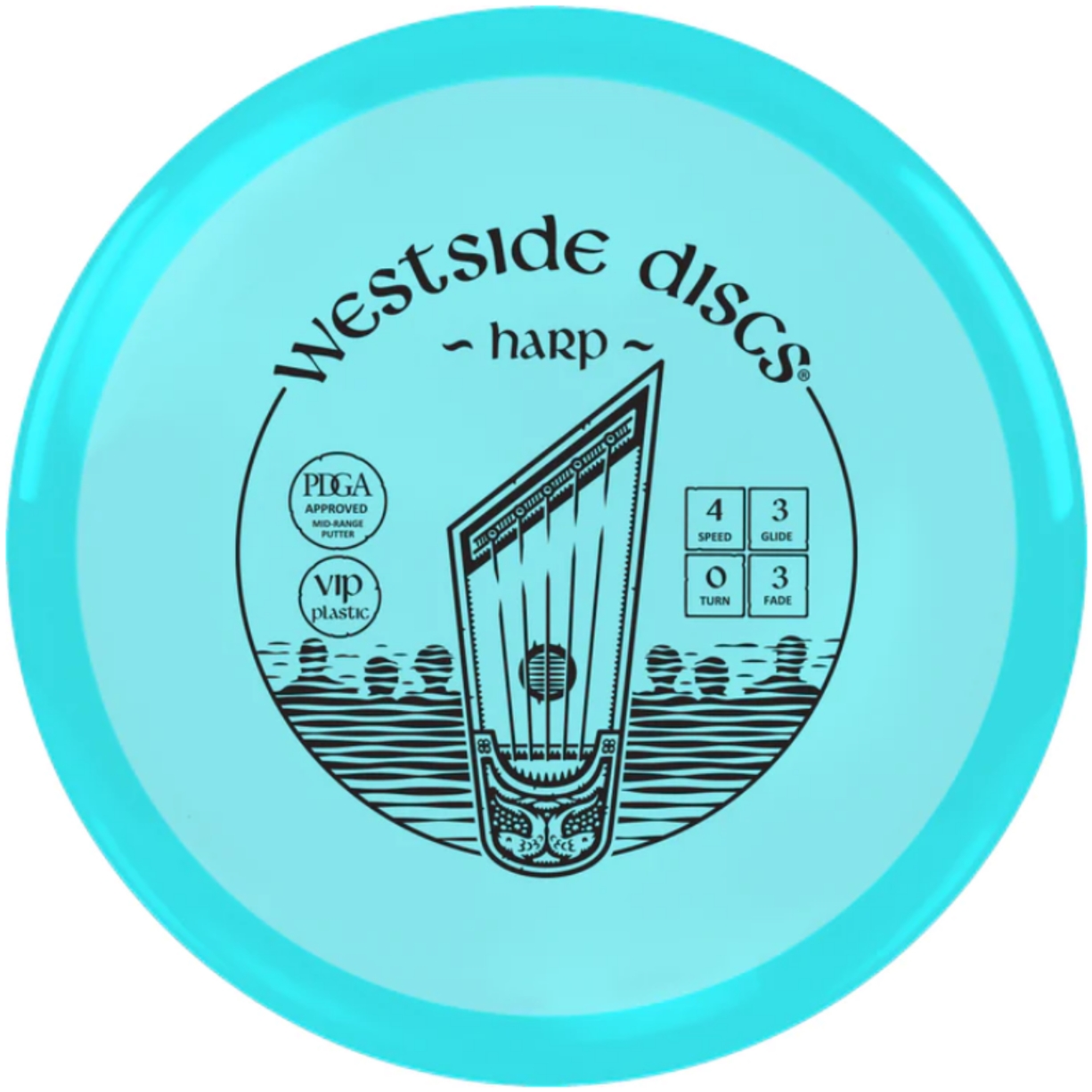 Westside Discs – VIP Harp Turquoise (Putter) | Discgolf