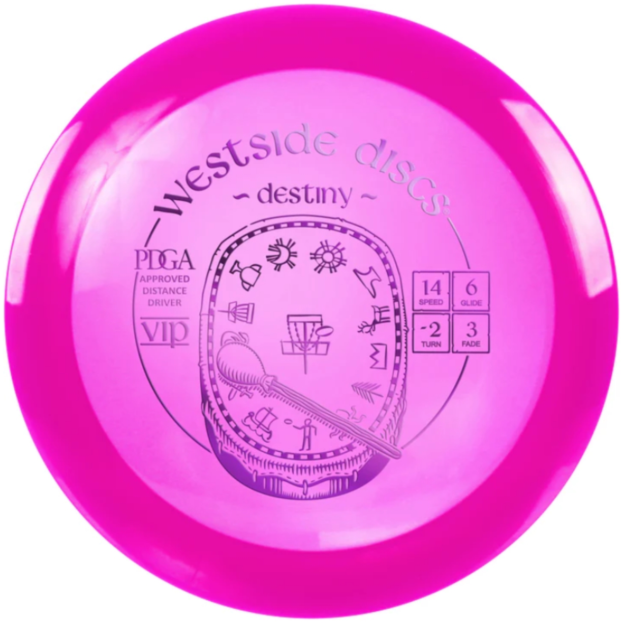 Westside Discs - VIP Destiny Pink (Distance Driver) | Discgolf